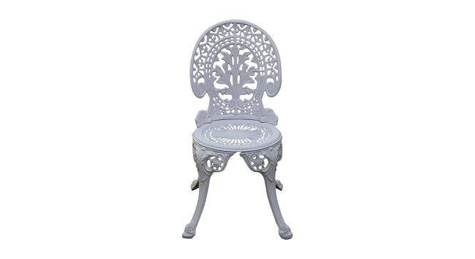 Regalia Metal Outdoor Chair in White Colour - Set of 1