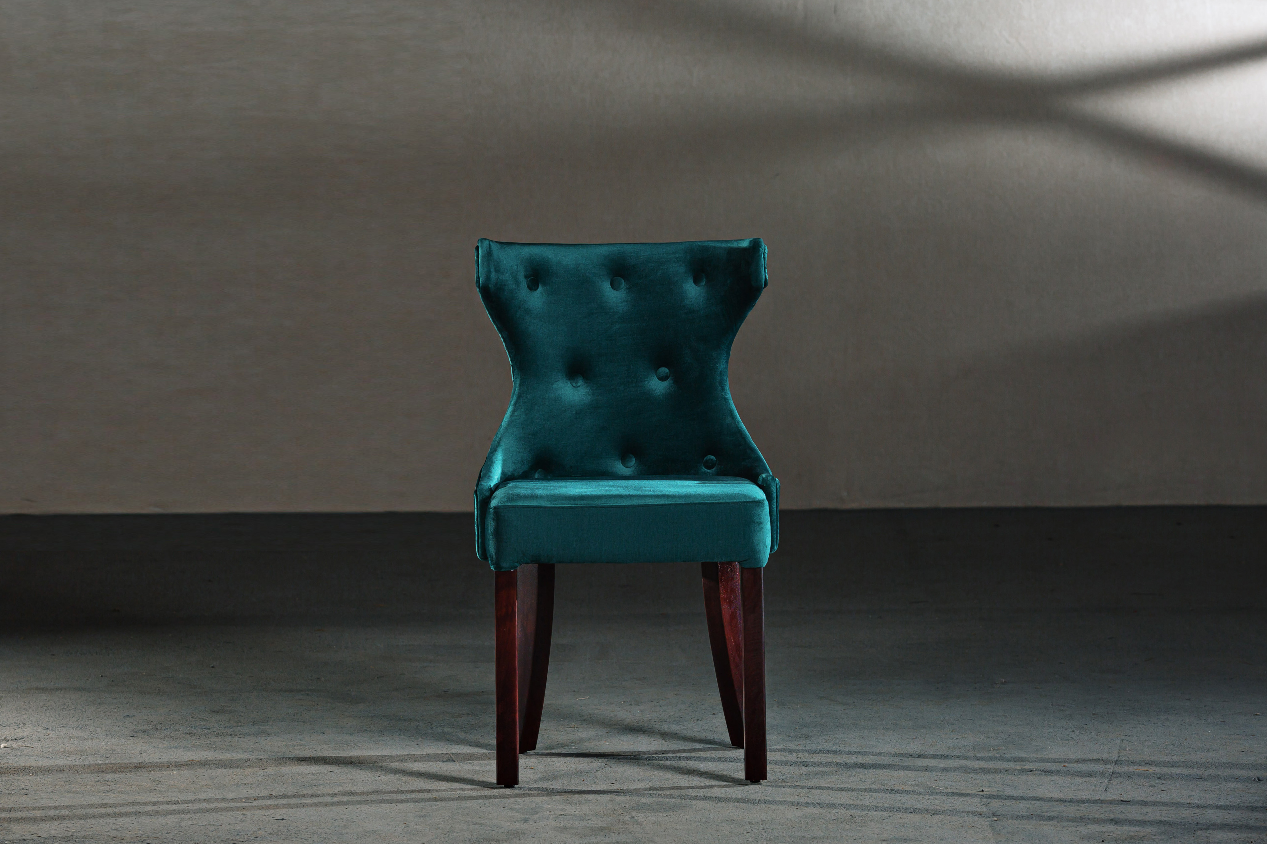 Pashe Accent Chair in Teal Colour